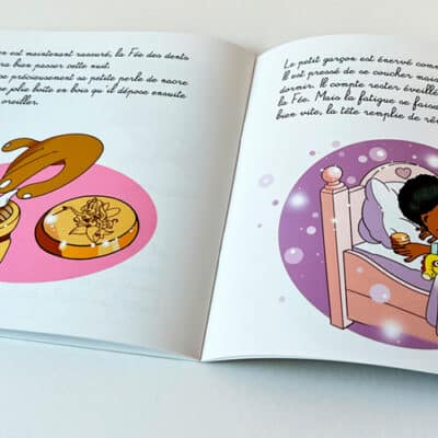 Livre sur la Fée des dents ouvert