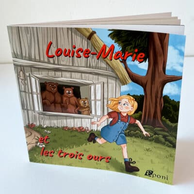 Livre boucle d'or personnalisé debout