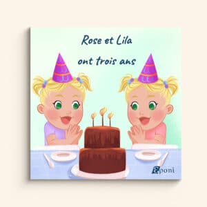 Livres de jumelles qui fêtent leur anniversaire