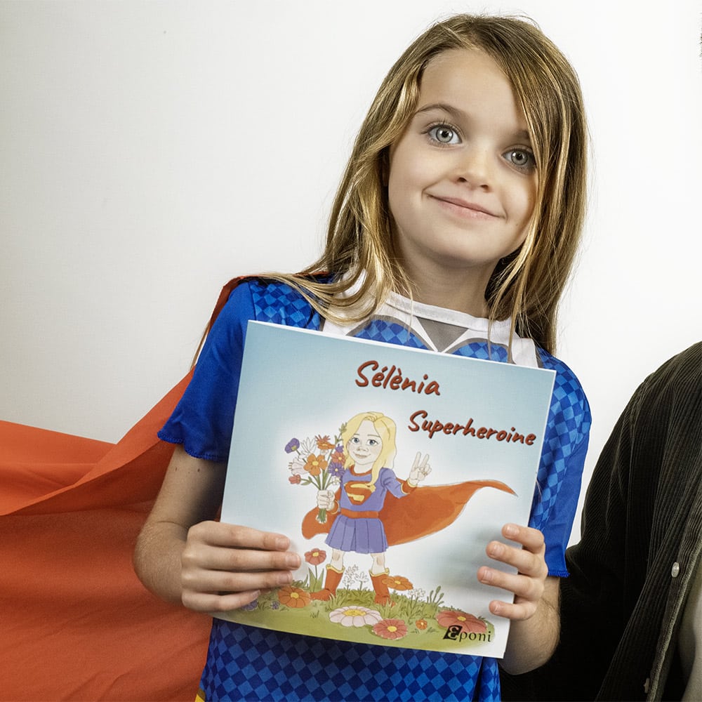 Livre de super-héroïne en anglais