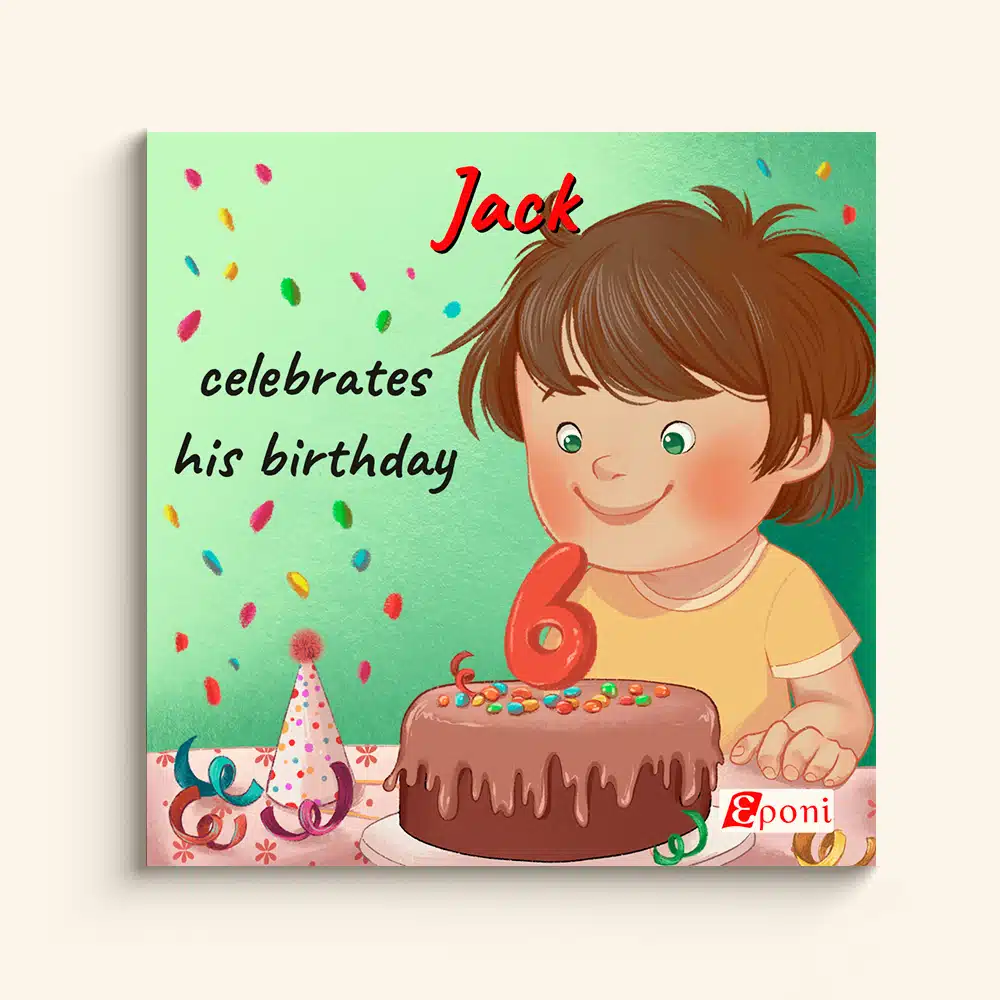 Couverture du livre d'anniversaire en anglais