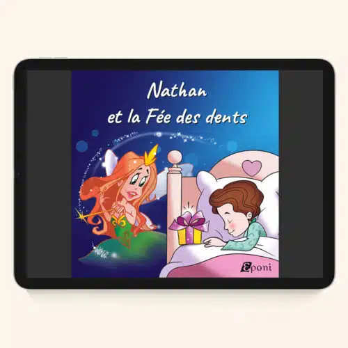 Tablette avec le livre numérique de Boucle d'or