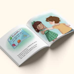 Livre personnalisé ouvert d'anniversaire