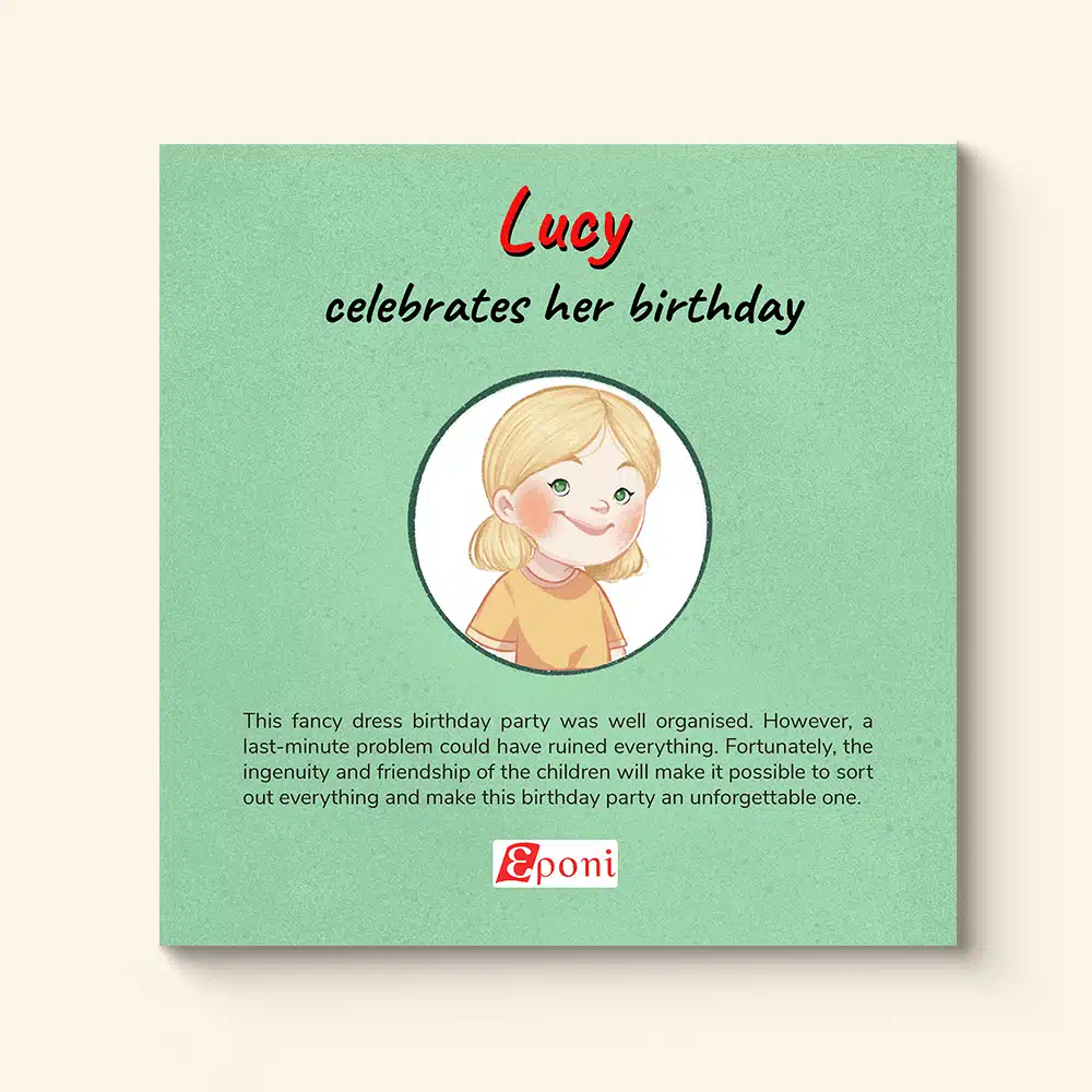 Dernière de couverture d'anniversaire en anglais