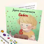 Carte d'anniversaire personnalisée