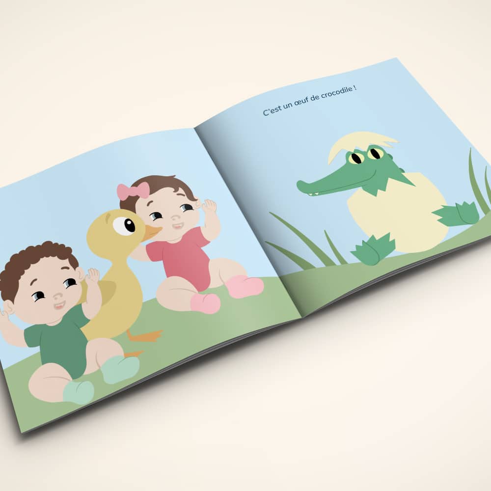 Pages du livre pour jumeaux de 0 à 18 mois