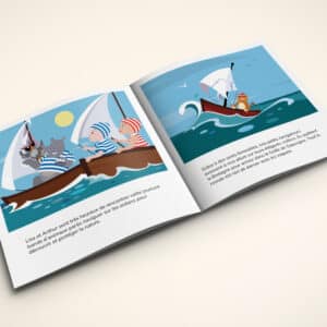 Livre ouvert spécialement écrit pour un frère et sa sœur