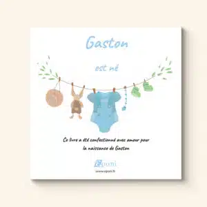 Dernière page du livre de naissance personnalisé