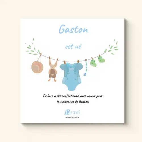 Dernière page du livre de naissance personnalisé