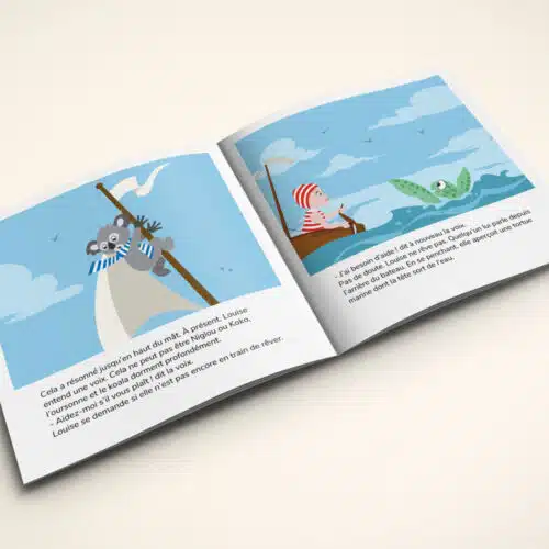 Pages du livre personnalisé pour enfants