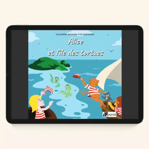 Livre numérique pour enfant avec des tortues
